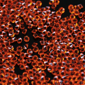 Diamantové kryštáliky Allepixie 1 mm – neonový pomaranč č. 14