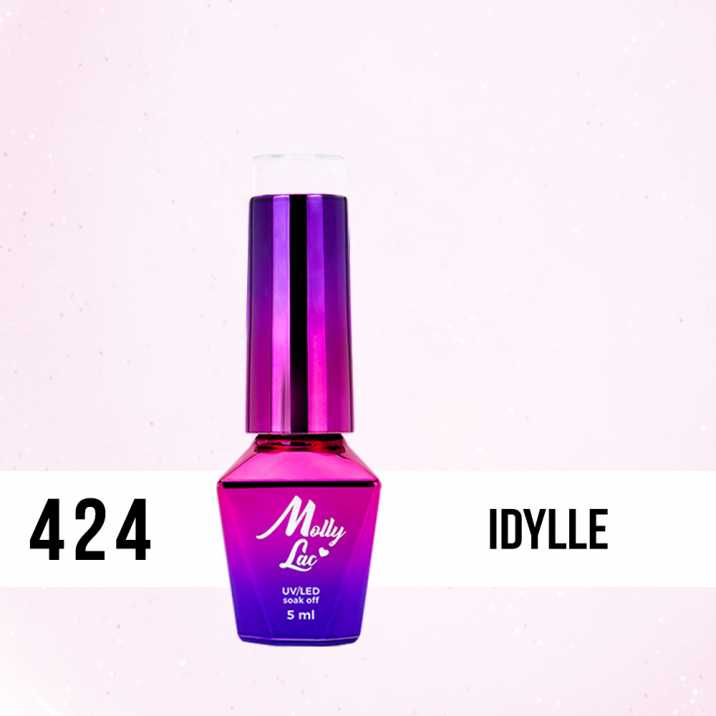 Hybridný lak MollyLac - Madame French - Idylle 5 ml č.424