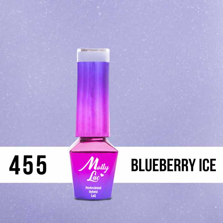 Hybridný lak MollyLac - BonBons - Blueberry ice 5 ml č. 455
