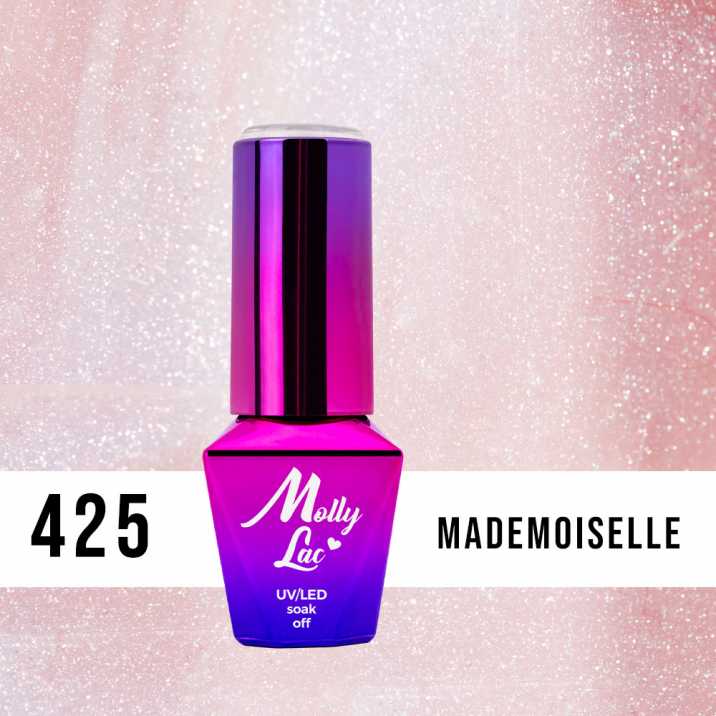 Hybridný lak MollyLac - Madame French - Mademoiselle 5 ml č. 425