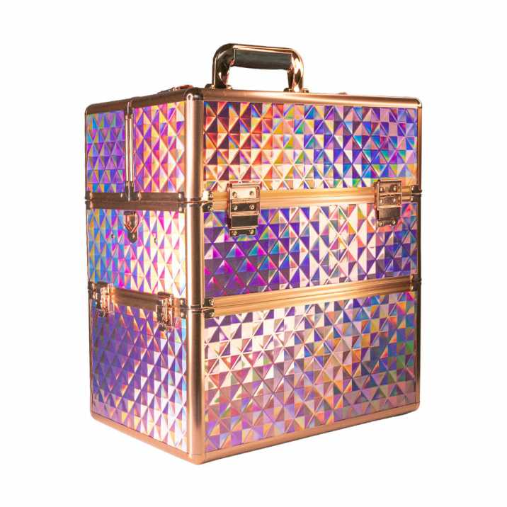 Kozmetický kufrík XXl ružové zlato