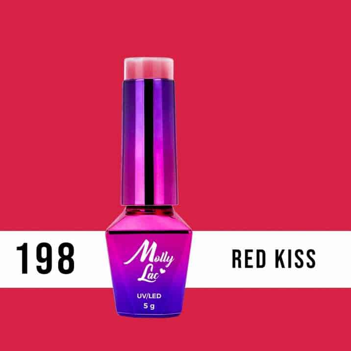 Hybridný lak MollyLak 198 Red kiss 5 ml