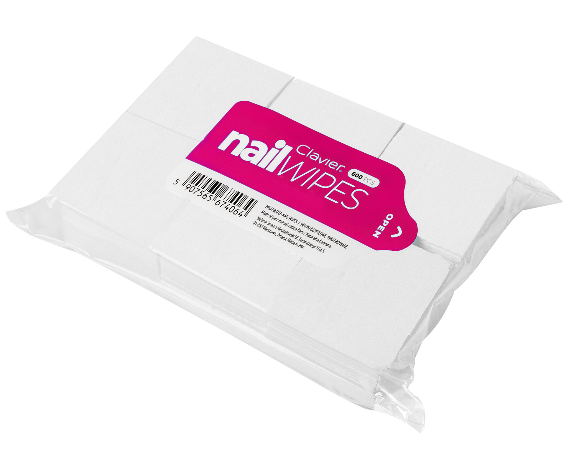 Tampóny na nechty Nail Wipes hladké 600 ks