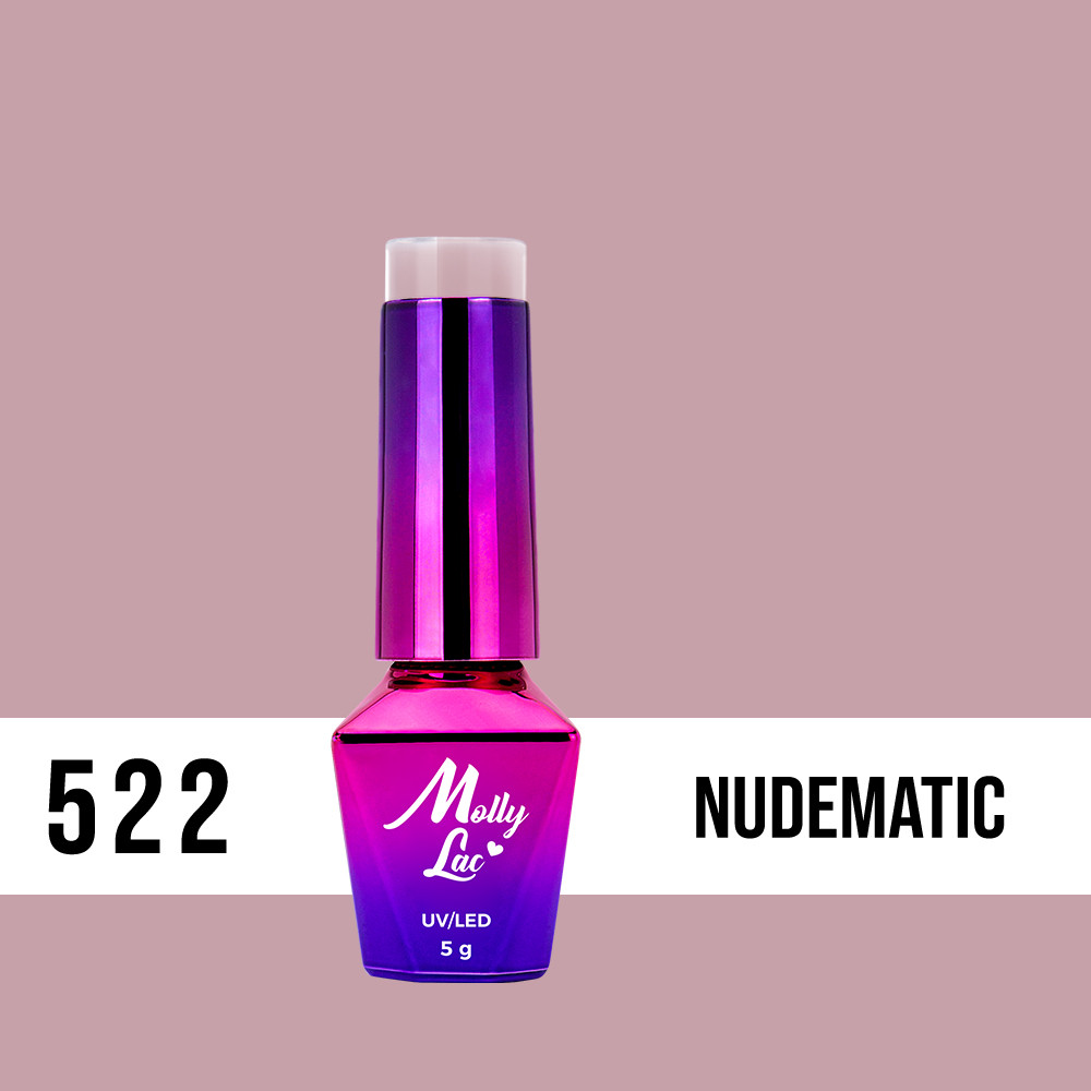 Hybridný lak MollyLac 522 Nudematic 5 ml