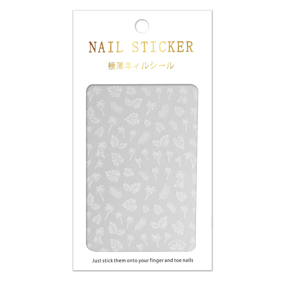 Samolepky na nechty Nail sticker R083 biele