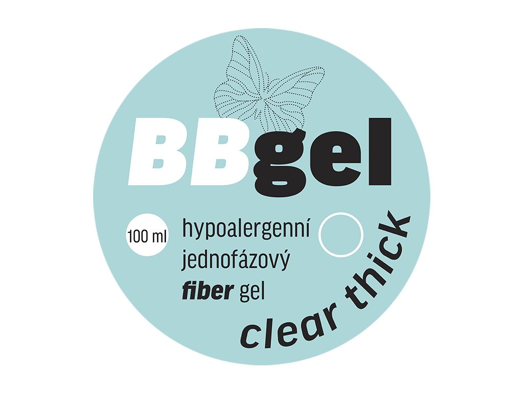 BB gél Fiber Thick clear 100 ml