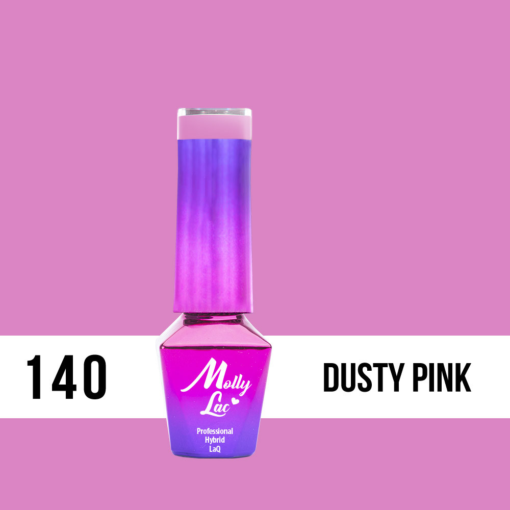 Hybridný lak MollyLac 140 Dusty Pink 5 ml
