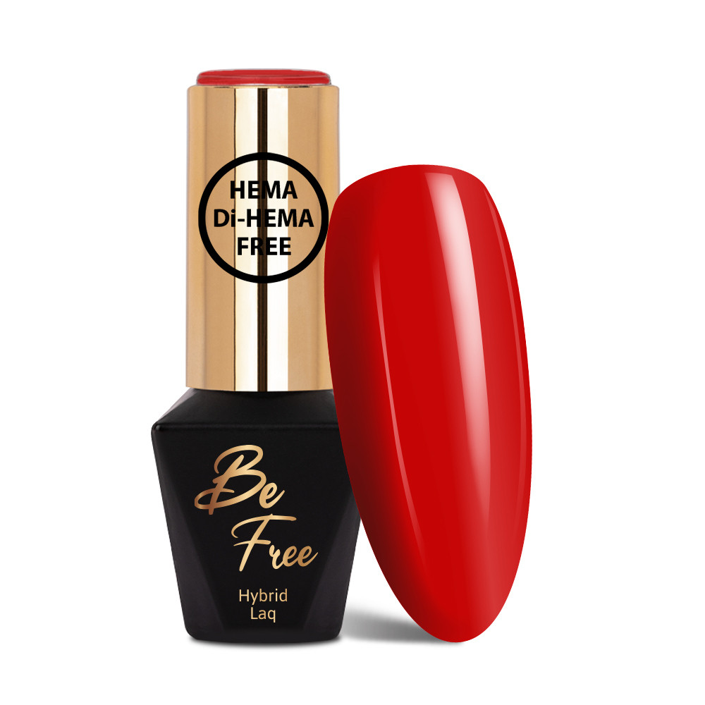 Hybridný lak MollyLac 5 Be free elegance/Fire red 10 ml