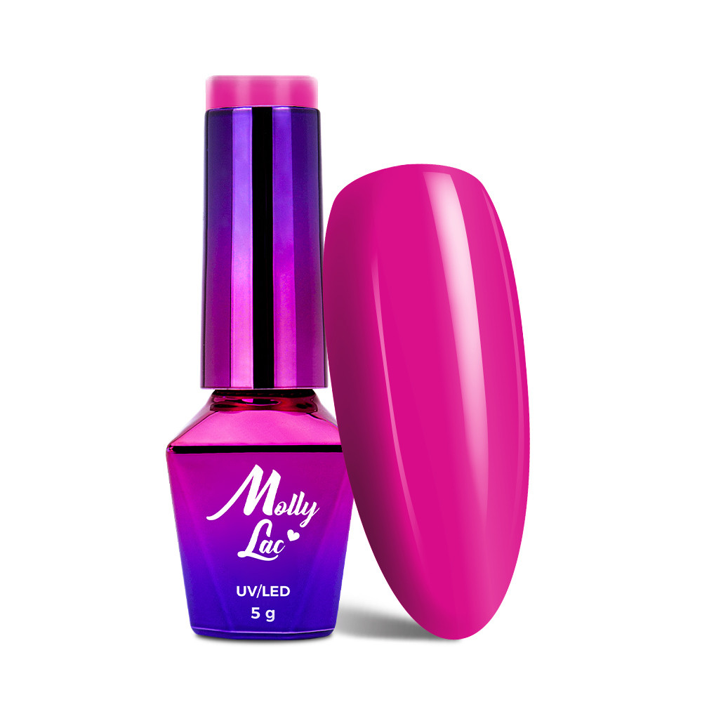 Hybridný lak MollyLac 143 Flamingo/Botanical Elodie 5 ml