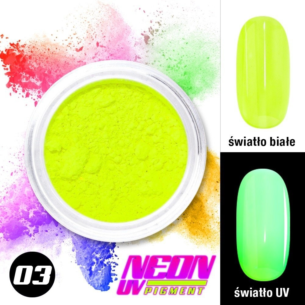 Neon UV pigment žltý 0,6 g, č. 03