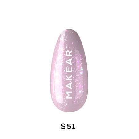 Makear Gél lak S51 Violet Groovy 8 ml