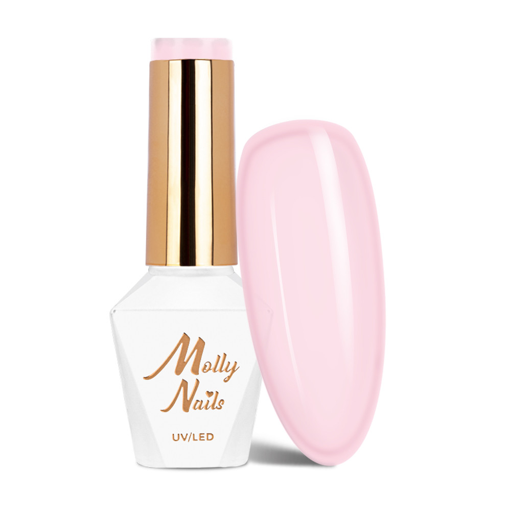 Hybridný lak MollyNails 136 – Hema/di-Hema Free - French Manicure 8g